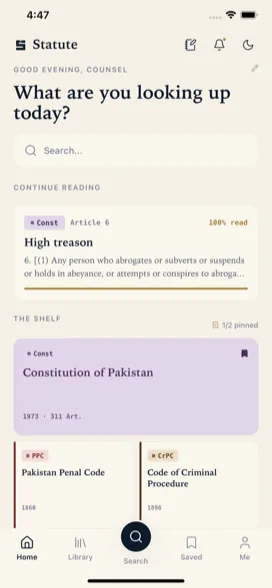 Statute, an in-house mobile product designed and built by Forthline